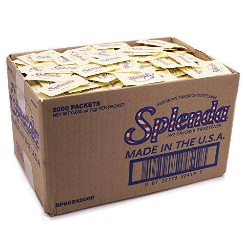 Shop The King - Wholesale Sugar/Sweetener - Splenda No Calorie Sweetener, 2000 Count