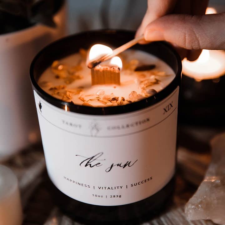 Wicked Obscura - Wholesale Jar/Filled Candle - The Sun - Tarot Soy Candle5