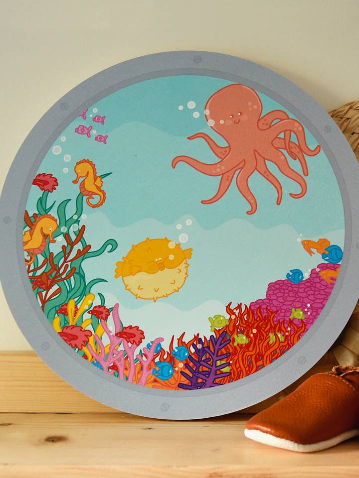 Wandcirkel hout Ocean II für den Großhandel von liefs jansje