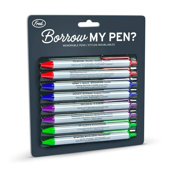 Borrow My Pen - Asst Pens - 8 para venta al por mayor de Fred