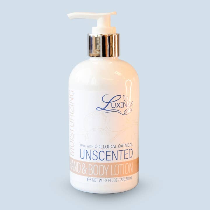 Luxiny Products - Luxurious Bath and Body - Vendita all'ingrosso Lozioni per mani e corpo - Lozione | Inodore con farina d'avena colloidale | 8oz | Naturale