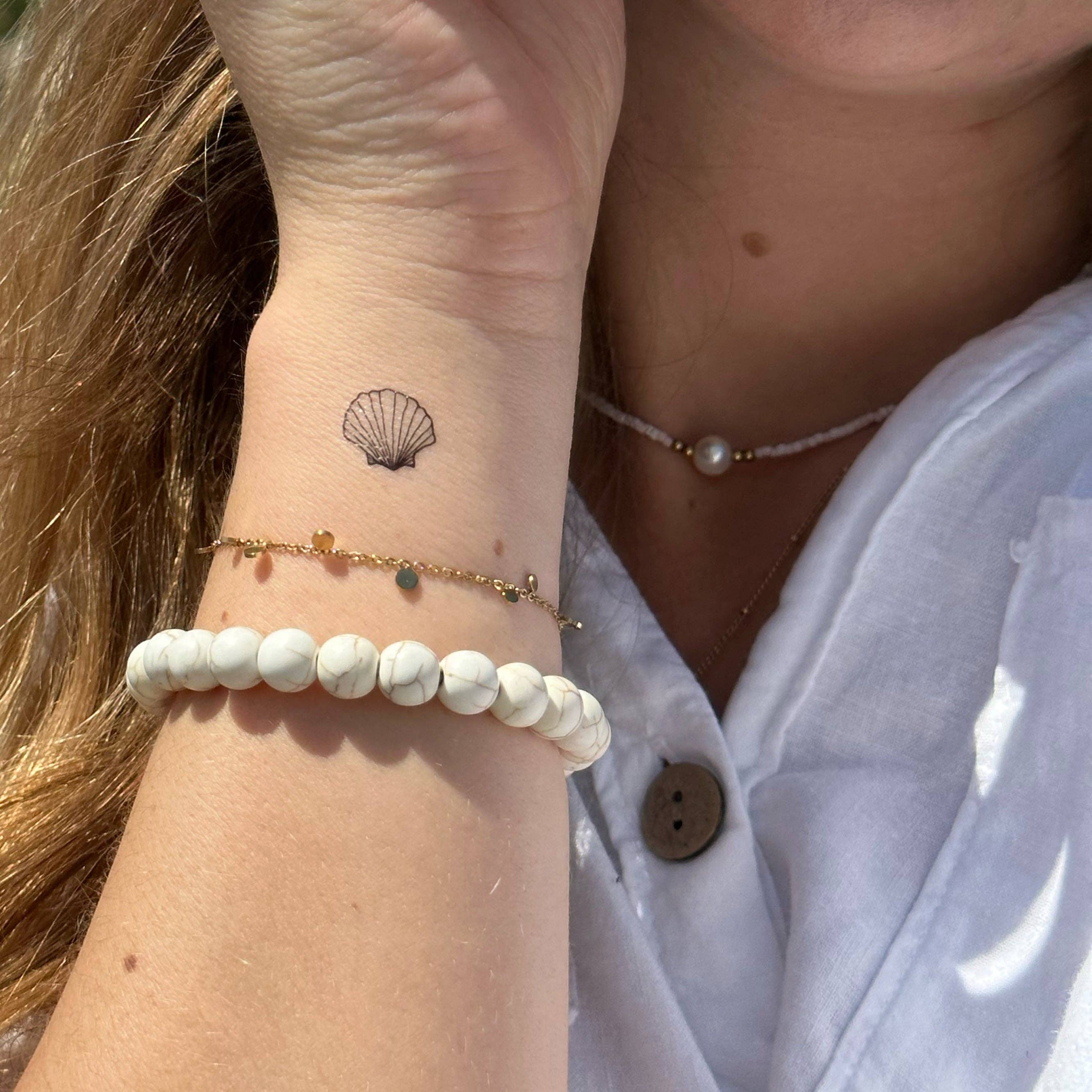 encredelicate - Wholesale Temporary Tattoo - Shell temporary tattoo (set of 6)3