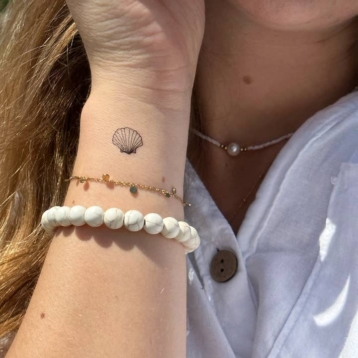 encredelicate - Wholesale Temporary Tattoo - Shell temporary tattoo (set of 6)3