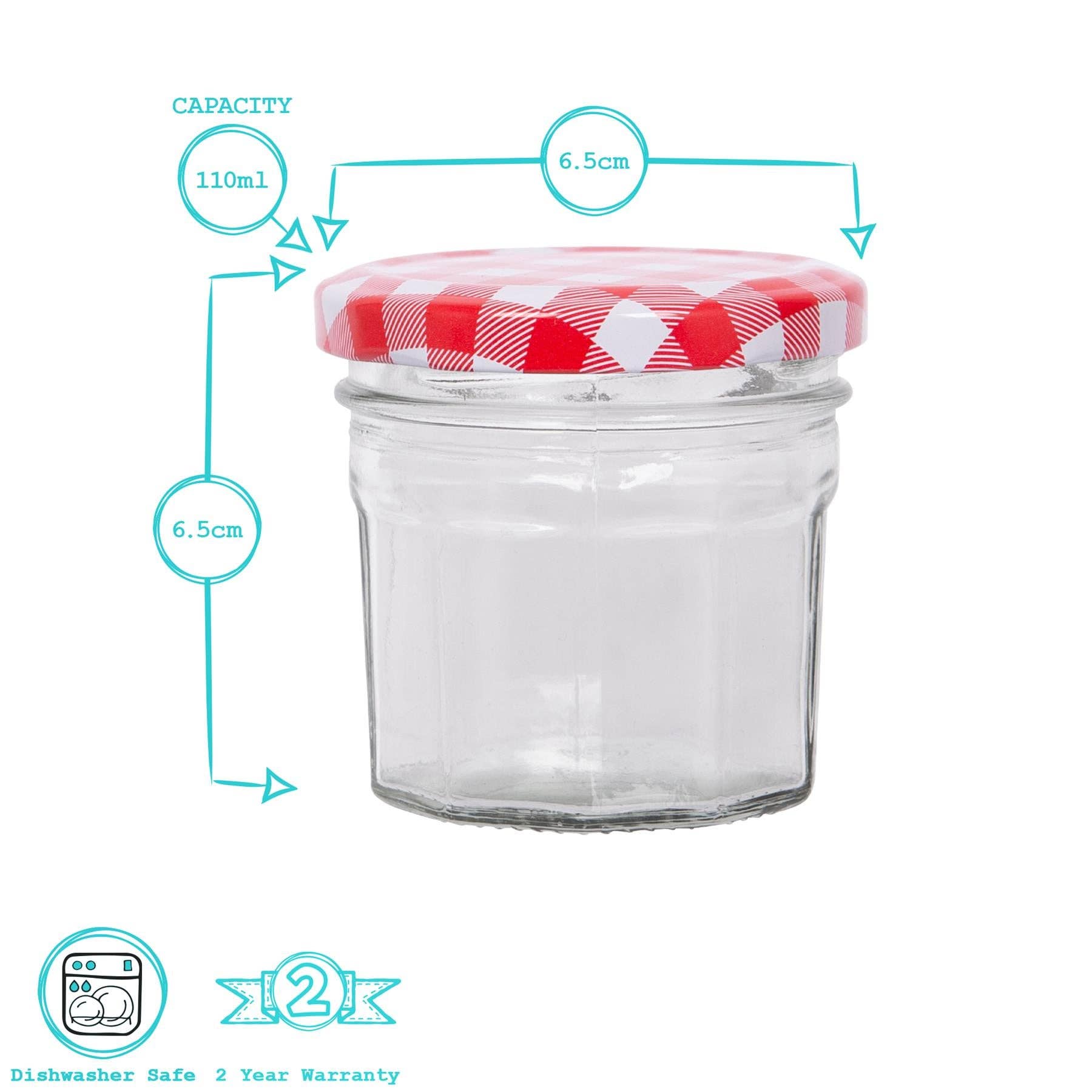 Rinkit Pty Ltd - Wholesale Jar - 110ml Glass Jam Jar with Lid - By Argon Tableware21
