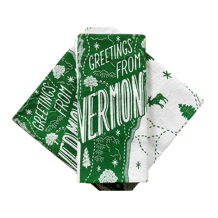 Vermont Tea Towel for wholesale by Noteworthy Paper & Press