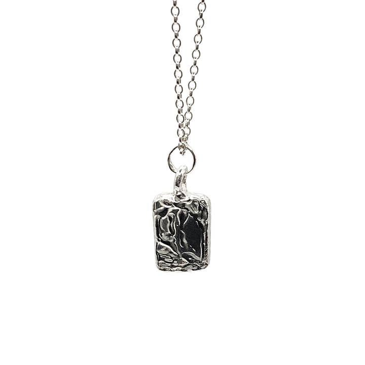 Rectangular Sculpted Pendant for wholesale by MOCA Jewellery