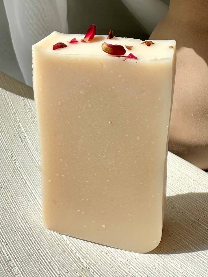 Rose Geranium & Pink Grapefruit Body Soap Bar -Radiate Grace for wholesale by MAMO