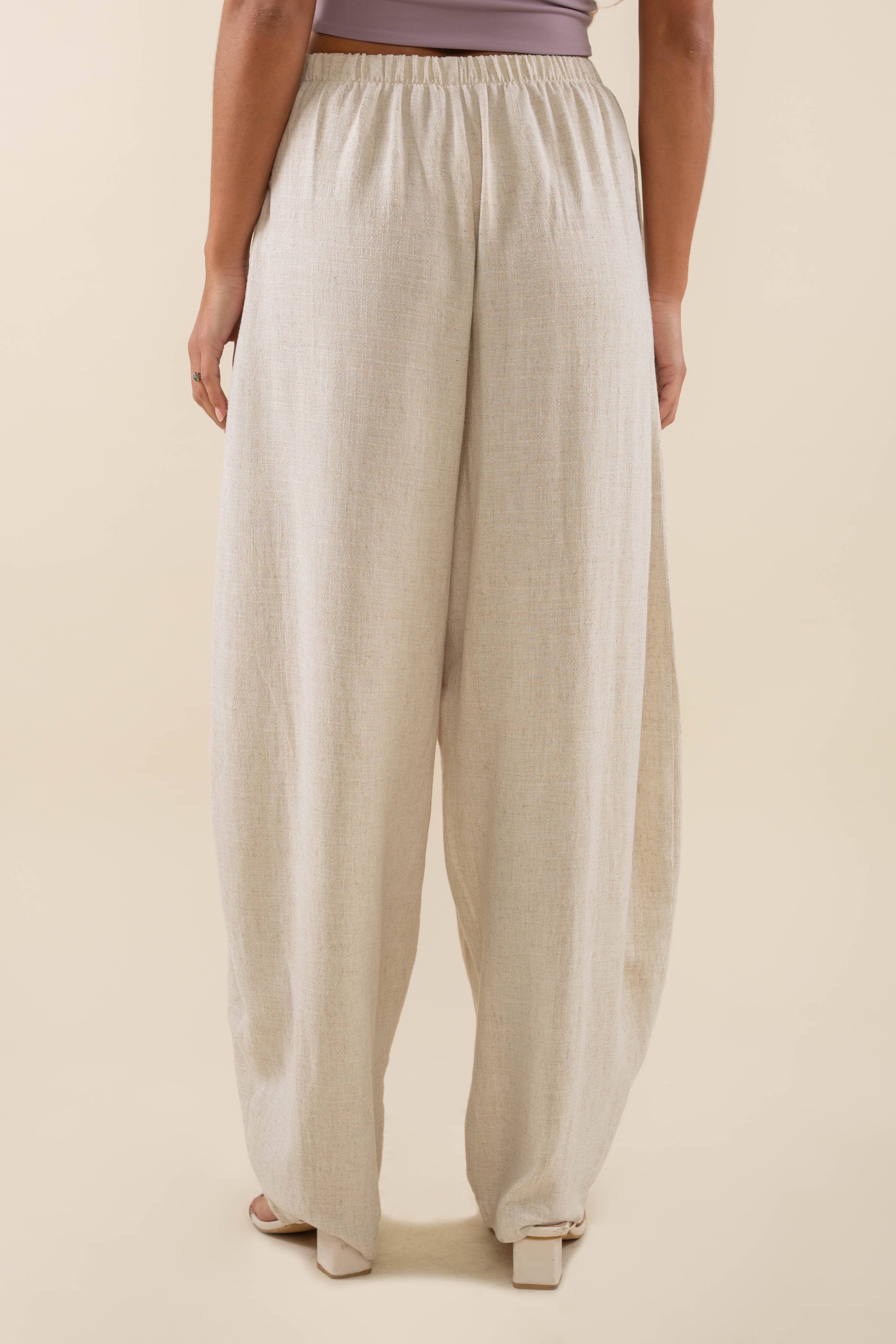 NLT - Wholesale Pants - Women's - Long Linen Lantern Pant7