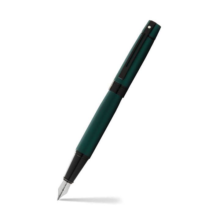 Sheaffer 300 Matte Green Fountain Pen With Black Trims - Medium for wholesale by Sheaffer Pens