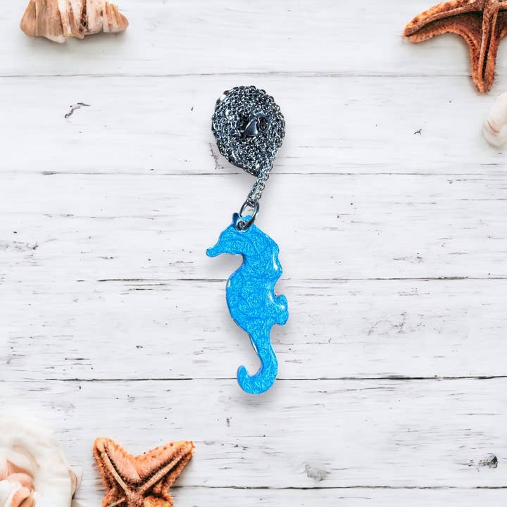 Three Dandelion Wishes - Wholesale Pendant/Charm Necklace - Hand Painted Seahorse Necklace12