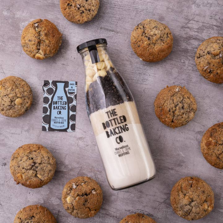 The Bottled Baking Co. – wholesale Cake mix – The Bottled Baking Co Cookies & Creme Muffin Baking Mix 1