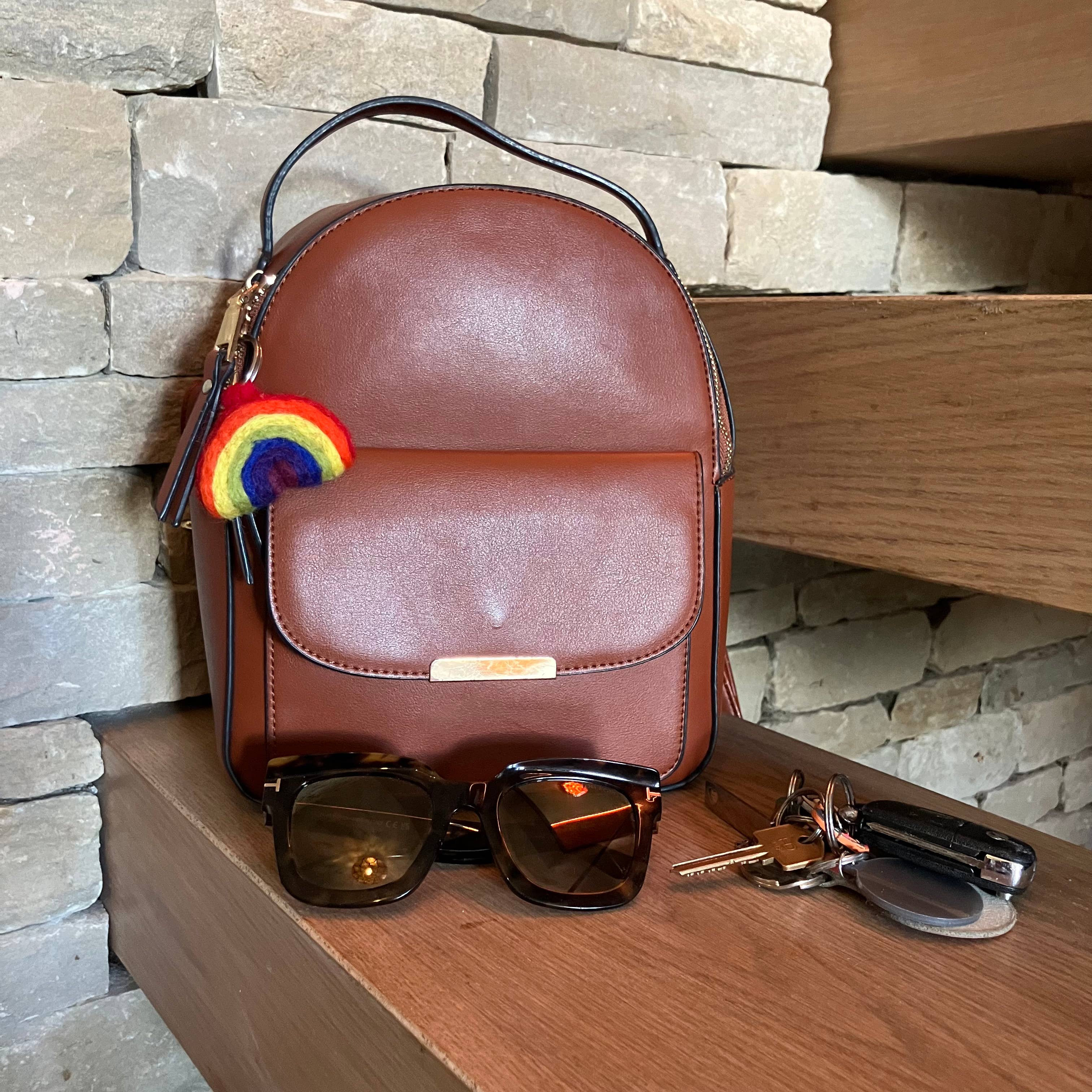 Felt So Good – wholesale Keychain – Women's – Handmade Felt Fairtrade Rainbow Keyring3