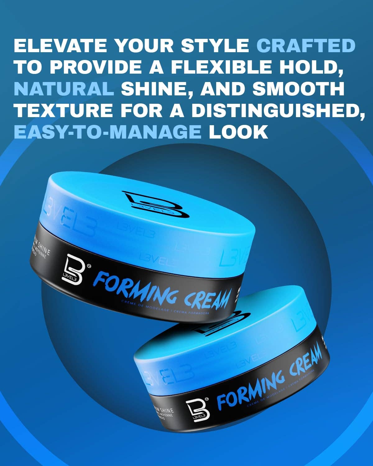 BranVx Distributors - Wholesale Hair Styling Gel/Mousse - L3VEL3 Forming Cream Flake-free Medium Shine 5.07 Oz1