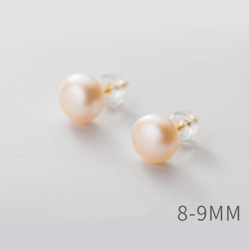 Perimade & Co. LLC - Wholesale Stud/Post Earrings - White Pink Purple Pearl Stud Earrings in 925 Sterling Silver13