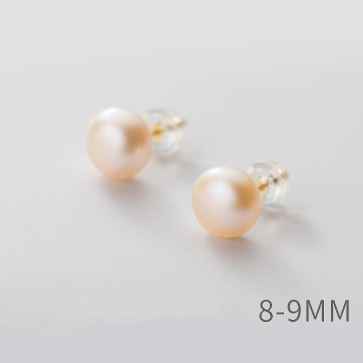 Perimade & Co. LLC - Wholesale Stud/Post Earrings - White Pink Purple Pearl Stud Earrings in 925 Sterling Silver13