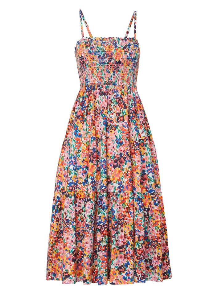 Kristen Dress In Painted Petals for wholesale by Change of Scenery