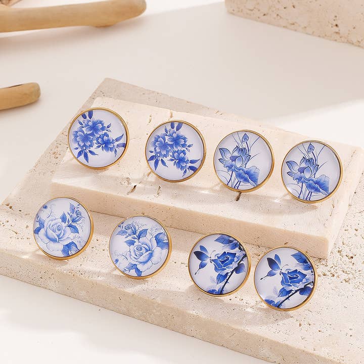 Exquisite Blue White Lotus Earrings and other Purchase Wholesale lotus klocka. Free Returns & Net 60 Terms on Faire trending on Faire.