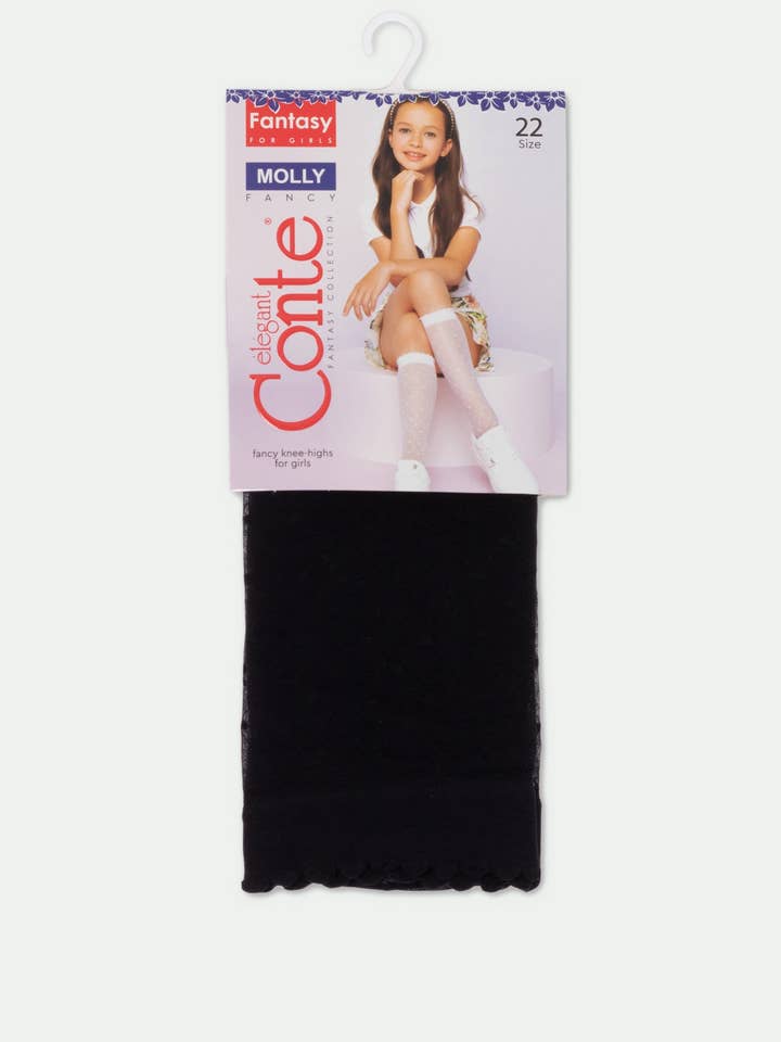 Conte Elegant - Vente Chaussettes – enfant et bébé - Chaussettes montantes Conte pour filles - Molly 20 Den7