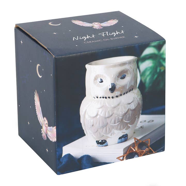 Something Different Wholesale – wholesale Wax warmer – Iridescent Owl Oil Burner and Wax Warmer
