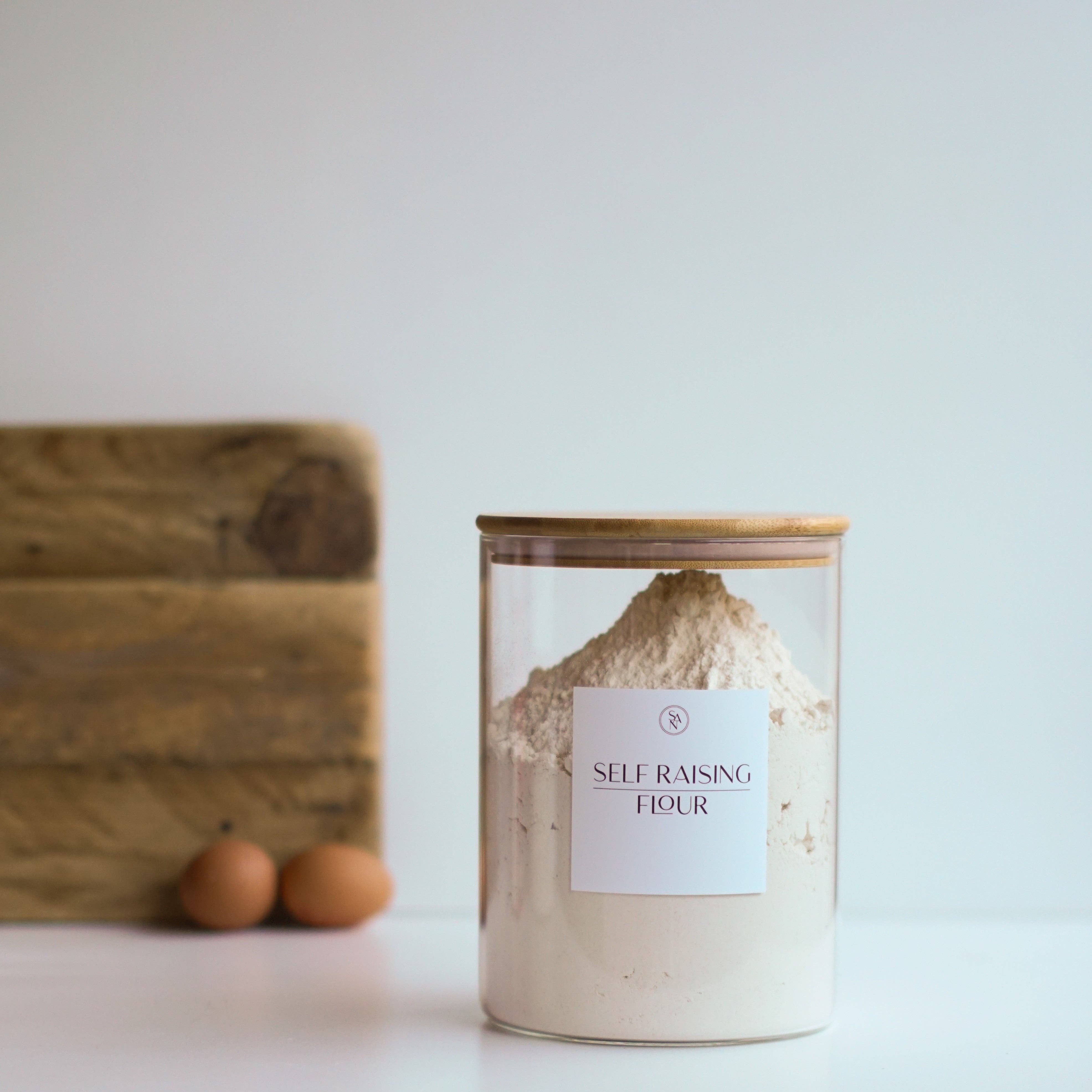 So At Nature – wholesale Jar – 3.2L Wide Mouth Glass Jar With Bamboo Lid Baking Pantry Storage Jar - So At Nature1