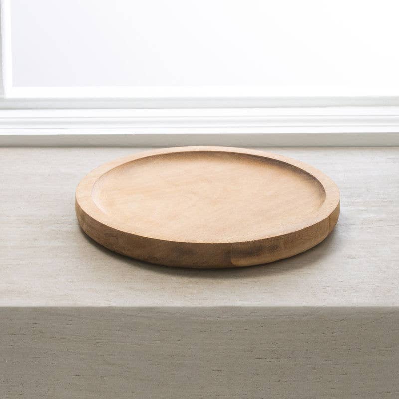 Moda at Home Enterprises, Ltd - Wholesale Decorative Tray - Madera Circular Tray 0