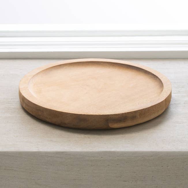 Moda at Home Enterprises, Ltd – Großhandel Deko-Tablett – Rundes Tablett Madera 0