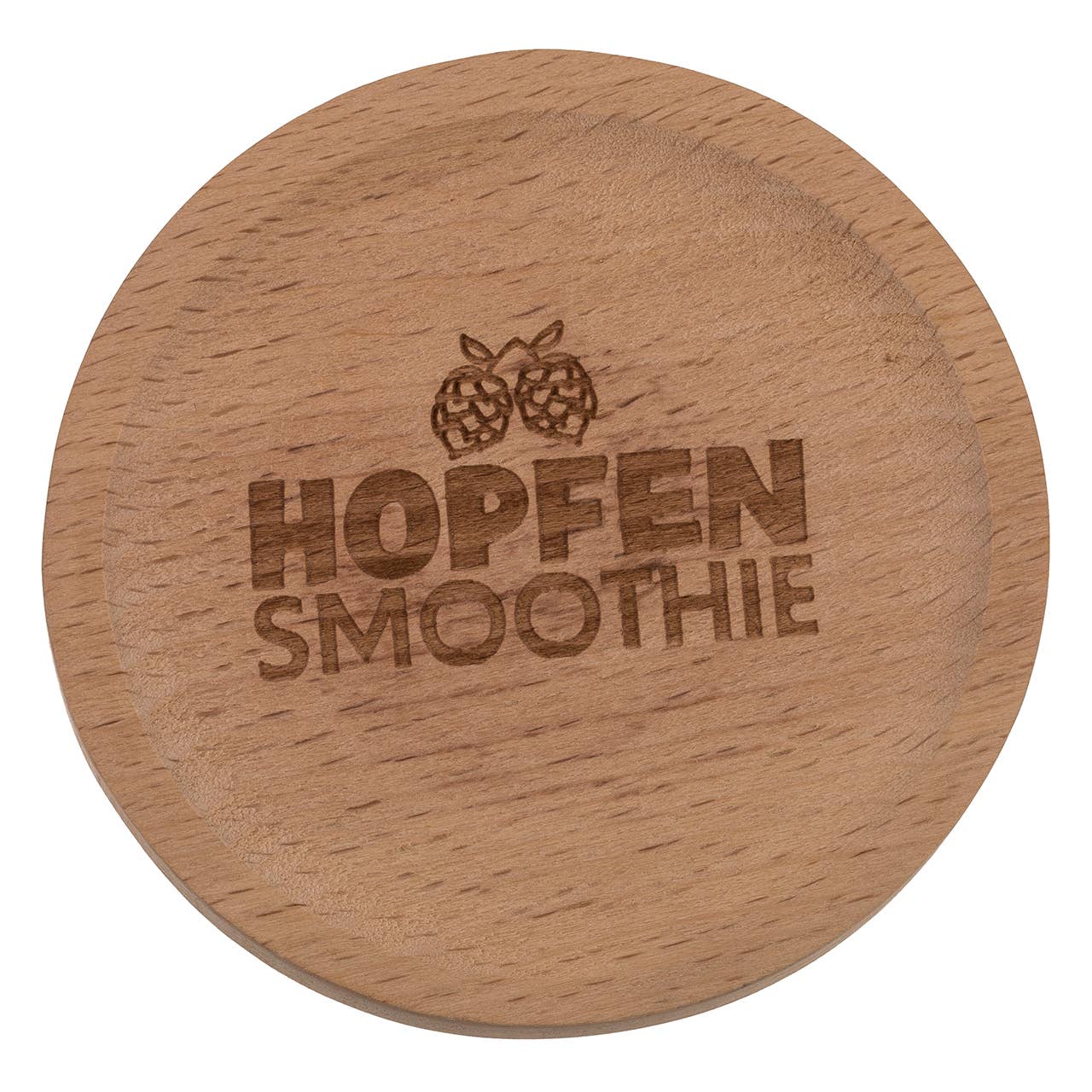 Wurm - Vente Sous-verre - Dessous de verre avec inscription et décapsuleur en bois, 4 fois, naturel (L/H/P) 8x1x8cm 24 pièces en présentoir6