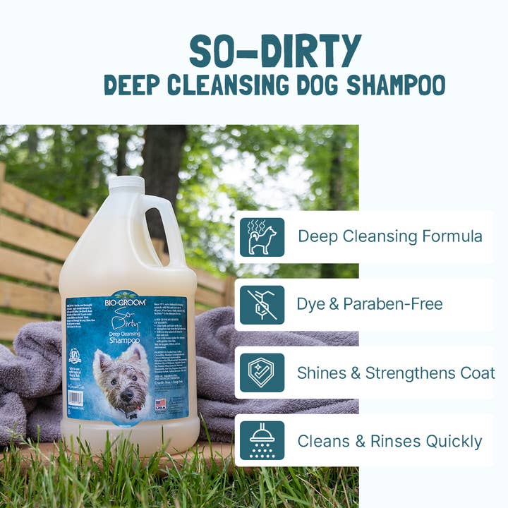 Pet Palette Distribution - Wholesale Pet Shampoo - Dog - Bio-Groom So-Dirty Shampoo Gallon1