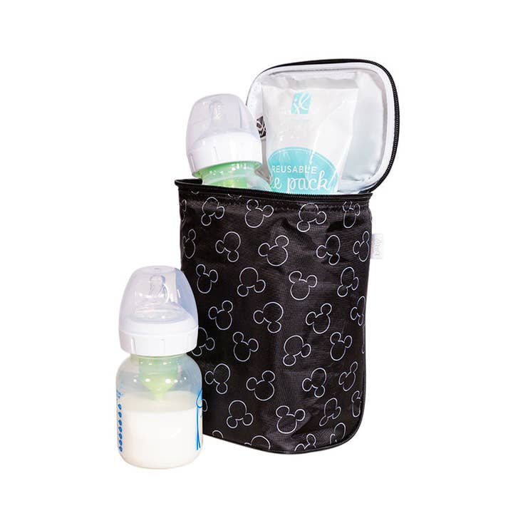 J.L. Childress - Wholesale Cooler/Cooler Bag - Disney Baby TwoCOOL Double Bottle Cooler, Mickey Black
