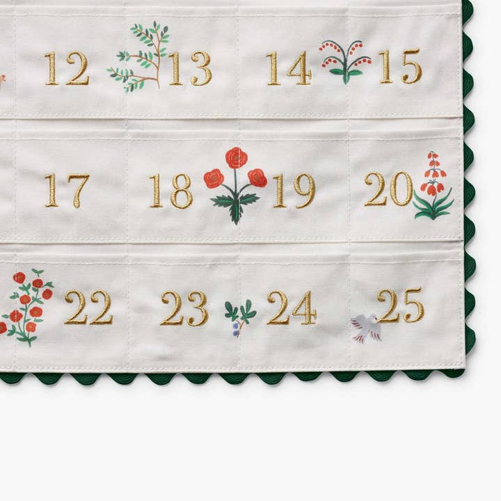 Rifle Paper Co. - Wholesale Advent Calendar - Nativity Embroidered Hanging Advent Calendar2