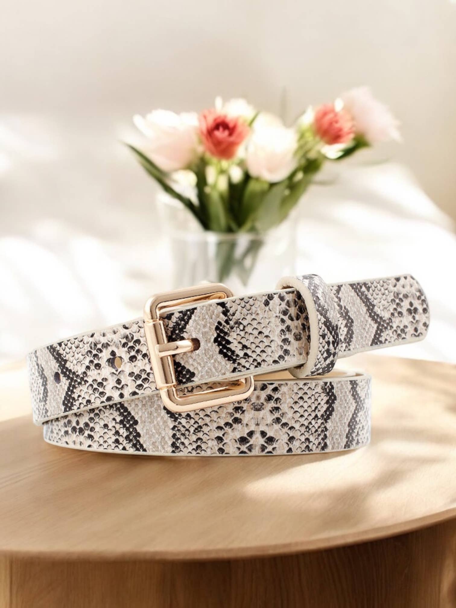 BYREN | ÉLINE L'ATELIER - Wholesale Belt - Women's - Faux snake effect belt CT062