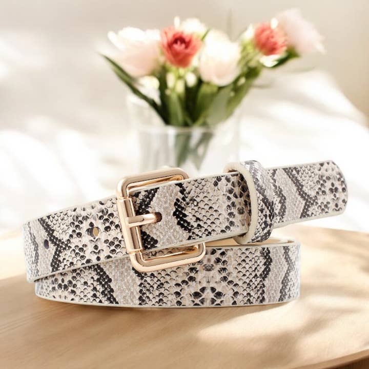 BYREN | ÉLINE L'ATELIER - Wholesale Belt - Women's - Faux snake effect belt CT06
