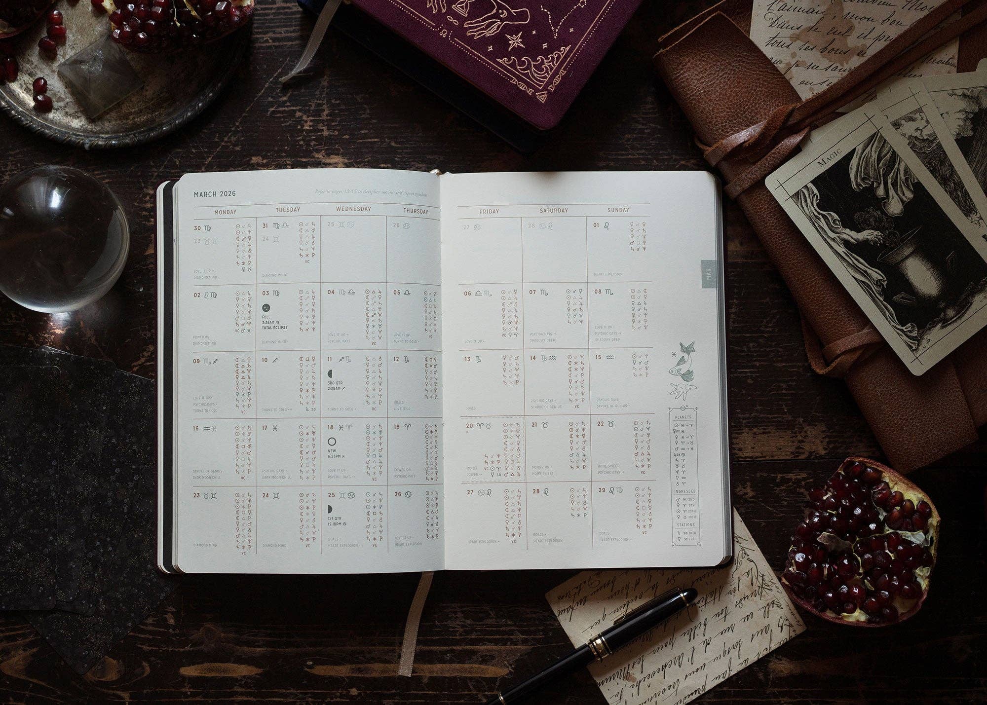 2026 Astrological Planner - Midnight for wholesale on Faire9