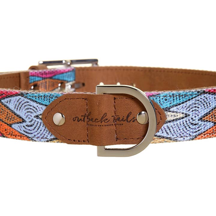 Collar de piel para perro - Sand Dunes para venta al por mayor de Outback Tails