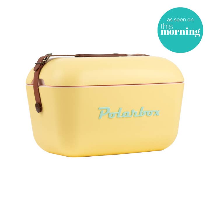 Polarbox 20L Retro Coolbox - Yellow Cyan Classic for wholesale by Polarbox UK