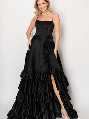 Long Dress With Ruffled Skirt. C826 for wholesale by Chicas