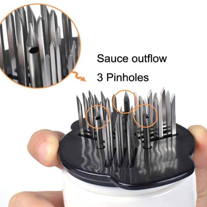 VIGOR - Wholesale Kitchen tool/gadget - Chef Multifunctional Meat Tenderizer Needle Stainless Steel,9