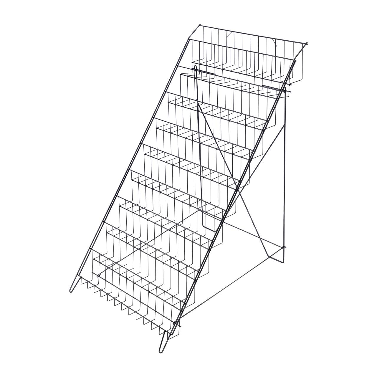 Store Supply Warehouse - Wholesale Retailer Display - Accessories - Black Floor-Standing Wire Rack - 46''H x 26 1/2''W x 31''D1