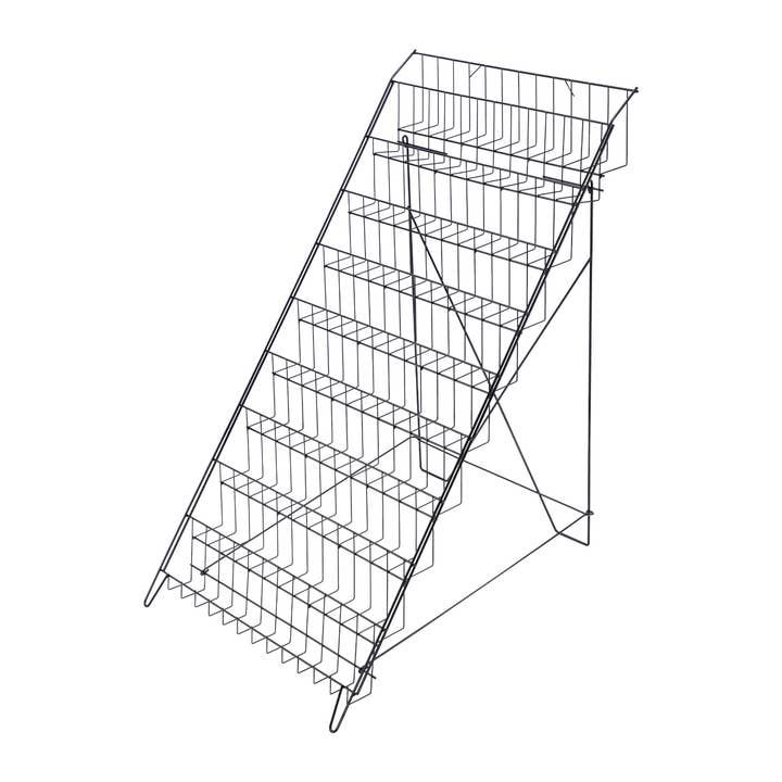 Store Supply Warehouse - Wholesale Retailer Display - Accessories - Black Floor-Standing Wire Rack - 46''H x 26 1/2''W x 31''D1