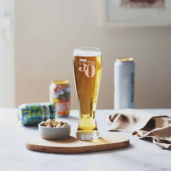 Becky Broome - Wholesale Wine Glass - 50th Birthday Personalised Glass - Tankard1