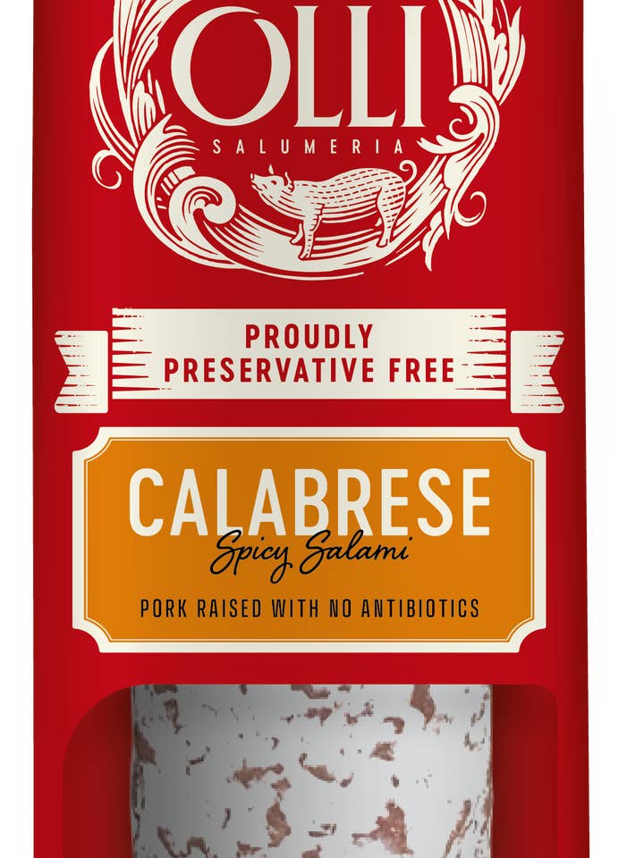 Olli Calabrese Salami Chub for wholesale by Olli Salumeria Americana