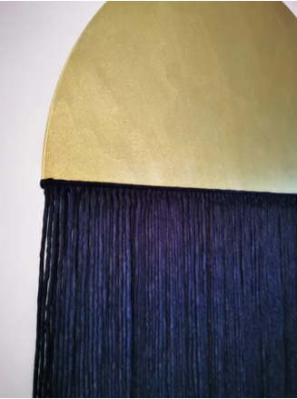 Imoha - Wholesale Decorative Panel - Macrame wandpaneel Gold Black2