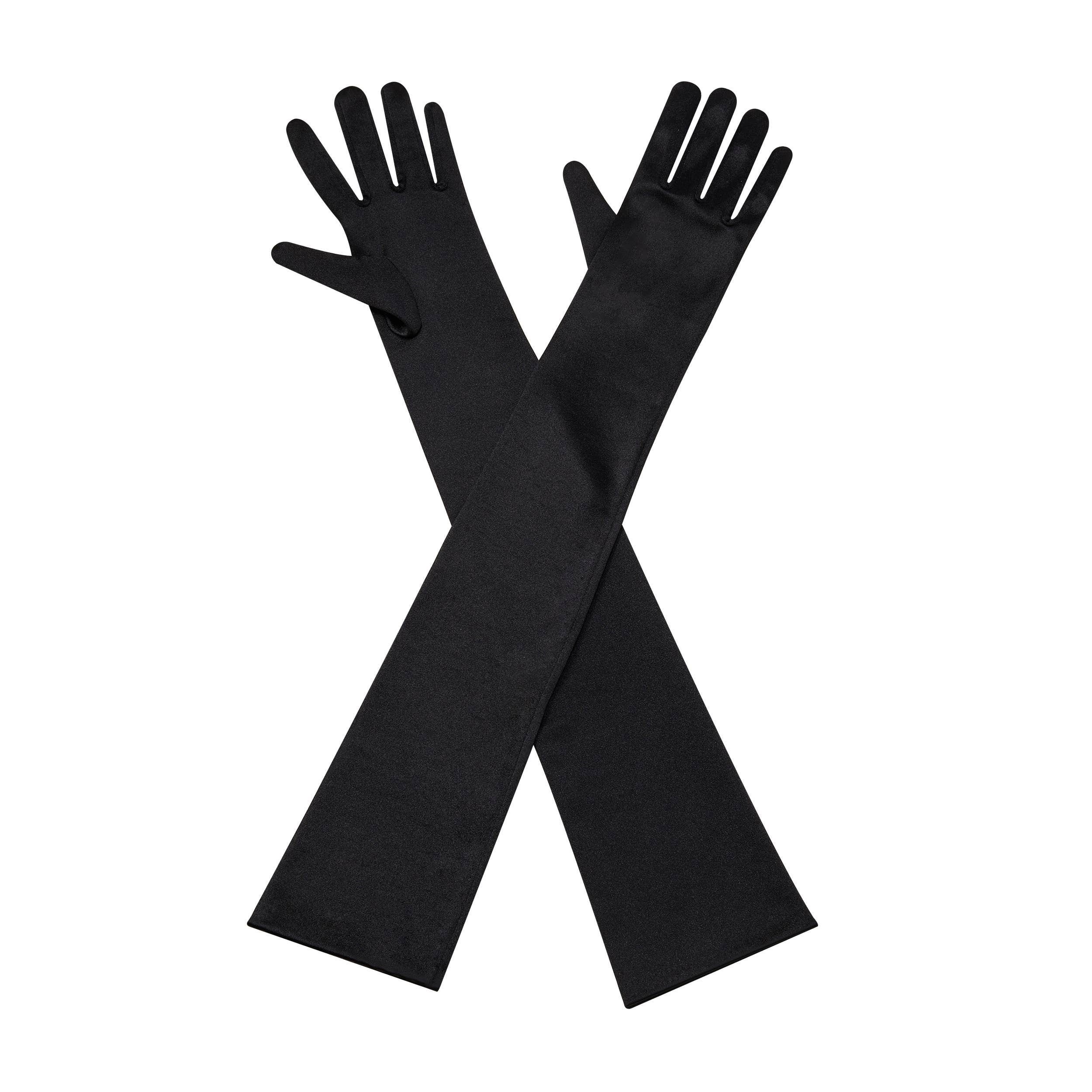 Floris Linens – Großhandel Handschuhe – Damen – Lange Satin-Braut-Handschuhe1