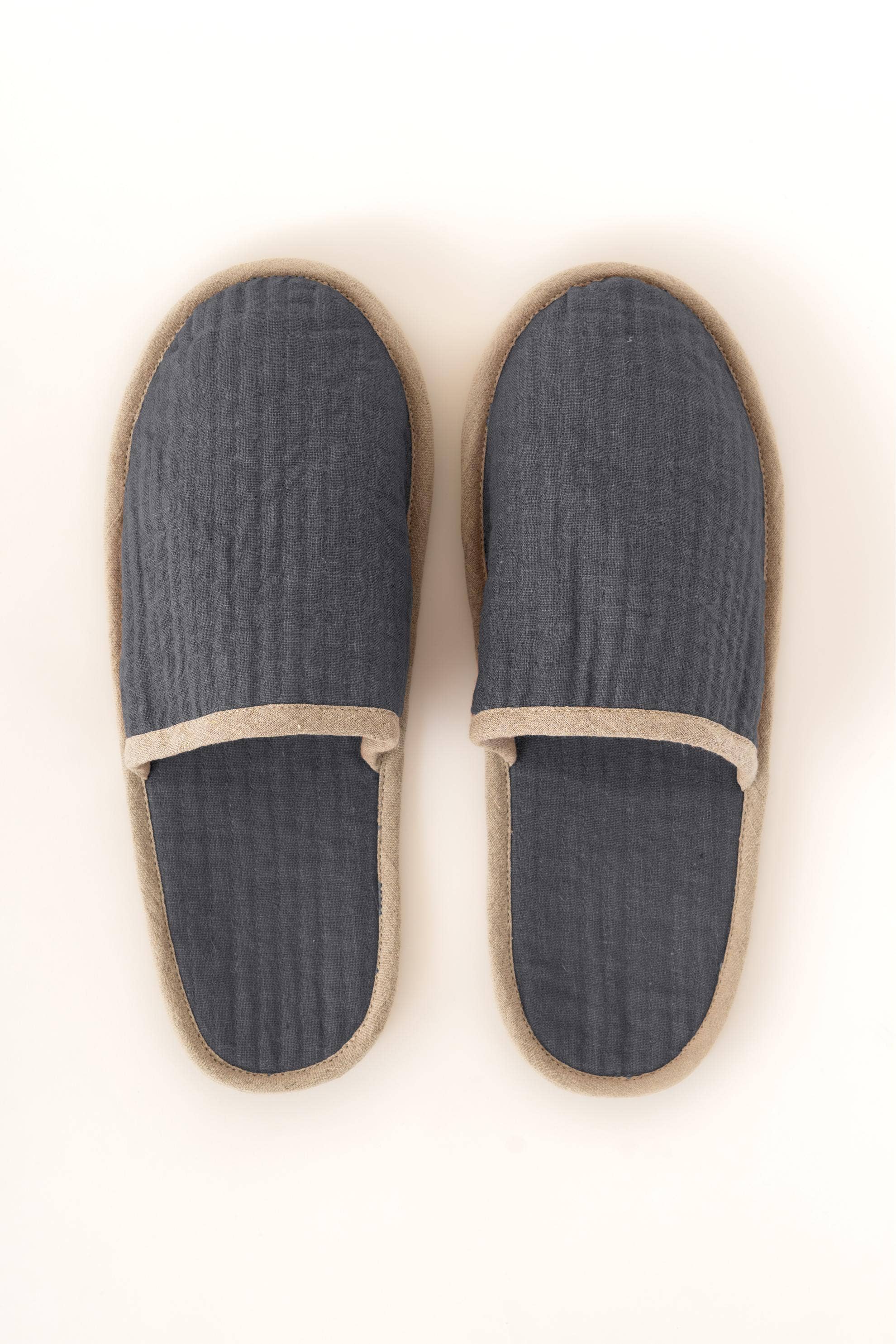 Live Linen - Wholesale Slippers - Women's - Natural Piping Linen Slippers – Relaxed Comfort6