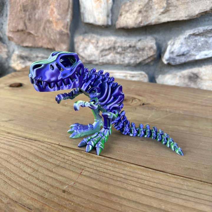LNZ Custom Design – Brinquedo Fidget - Crianças por atacado – Esqueleto de Tyrannosaurus Rex impresso em 3D5