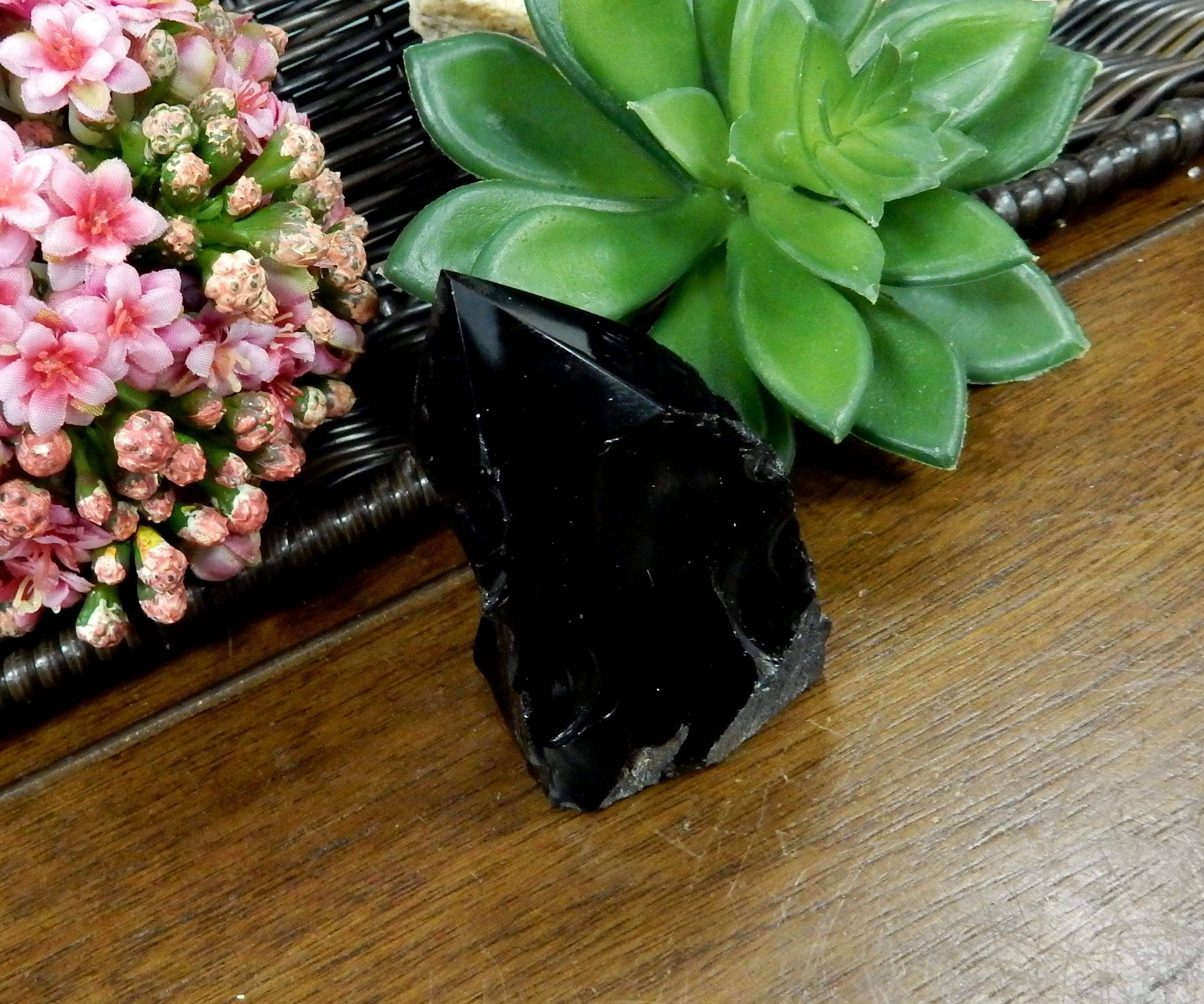 Rock Paradise - Wholesale Spiritual Stone/Crystal - Crystal Black Obsidian Semi Polished Points By Weight2