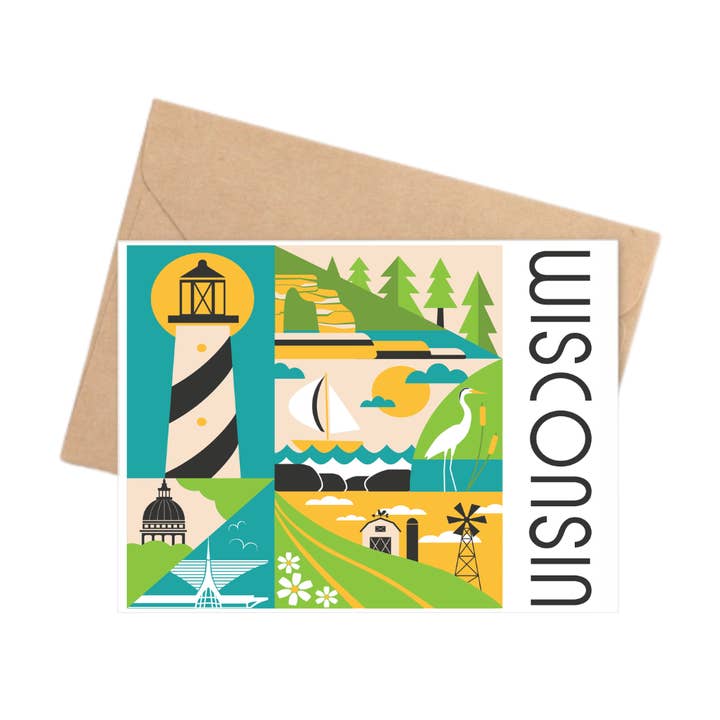 Tarjeta | Escenas de la Plaza de WI para venta al por mayor de Creative Compass