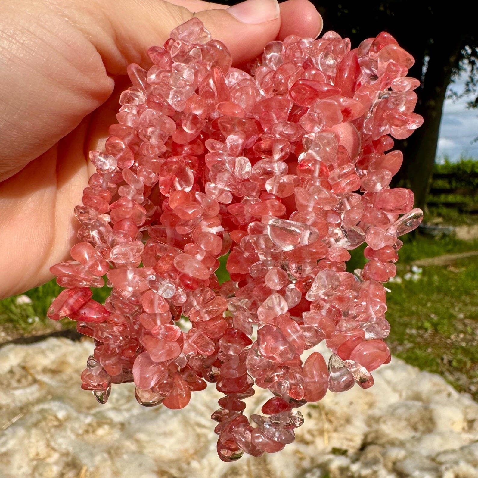 Elf Kendal Hippies - Wholesale Beaded Bracelet - crystal chip bracelet stretch bracelet gemstone jewelry elf19