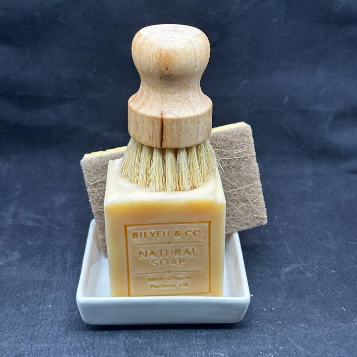 Extra!Extras! 4" Porcelain Soap Set TRAY for wholesale by Bilyeu & Co.