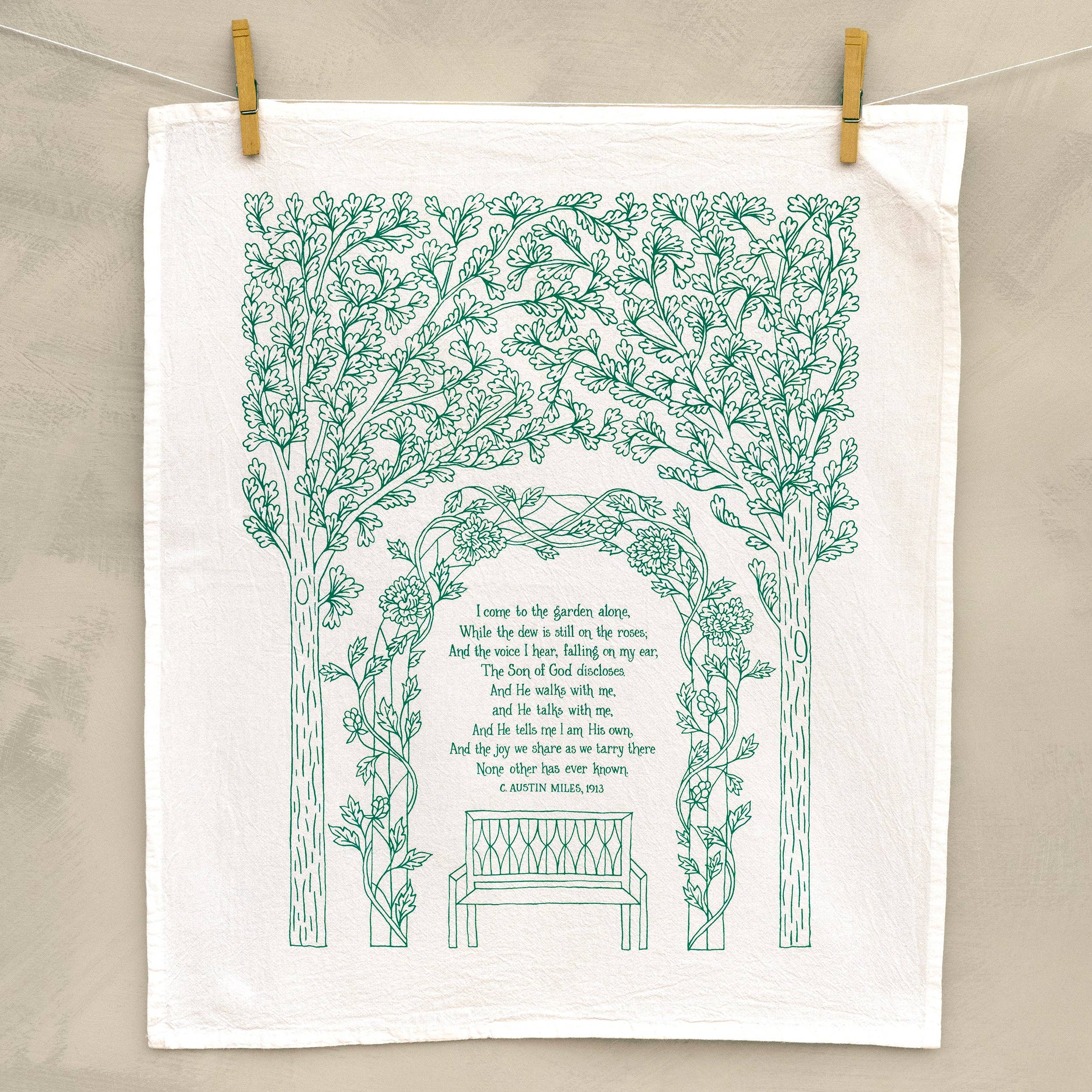 Little Things Studio – wholesale Kökshandduk – I trädgården Gospel Song Hymn Kökshandduk3